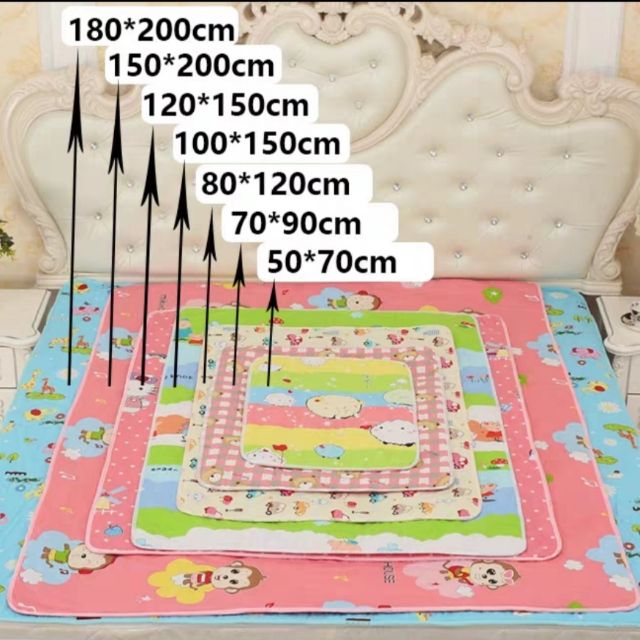 READY STOCK!!! 70cm*90cm GRADE A Alas Lapik Tilam Bayi Kalis Air