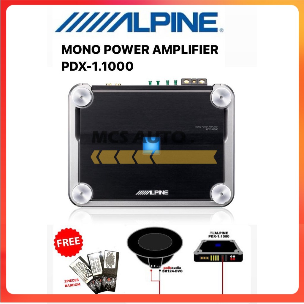 ALPINE MONO POWER AMPLIFIER AMP PDX1.1000 ORIGINAL Shopee Malaysia