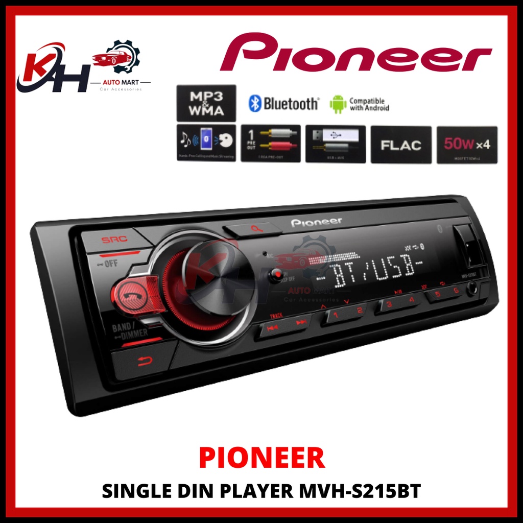 100% Original ★ PIONEER ★ MVH-S215BT Digital Media Receiver USB AUX