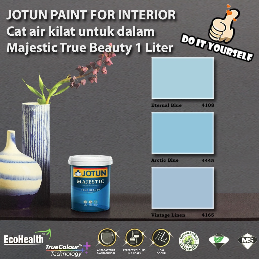 Jotun Majestic True Beauty Collection 1 Liter Eternal Blue 4108