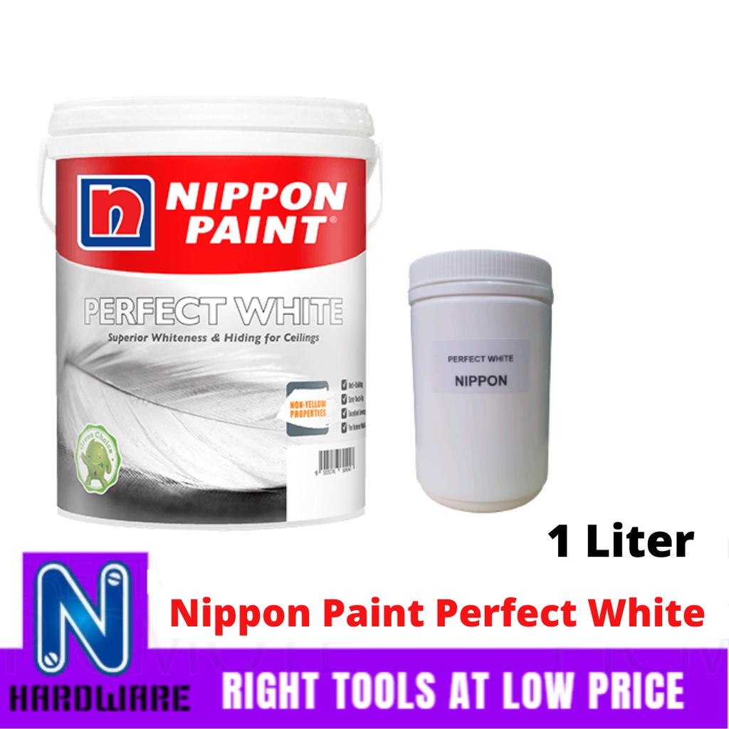 Nippon Paint Perfect White Interior Wall Ceiling Paint Self Packed / Cat Dalam Dinding Siling