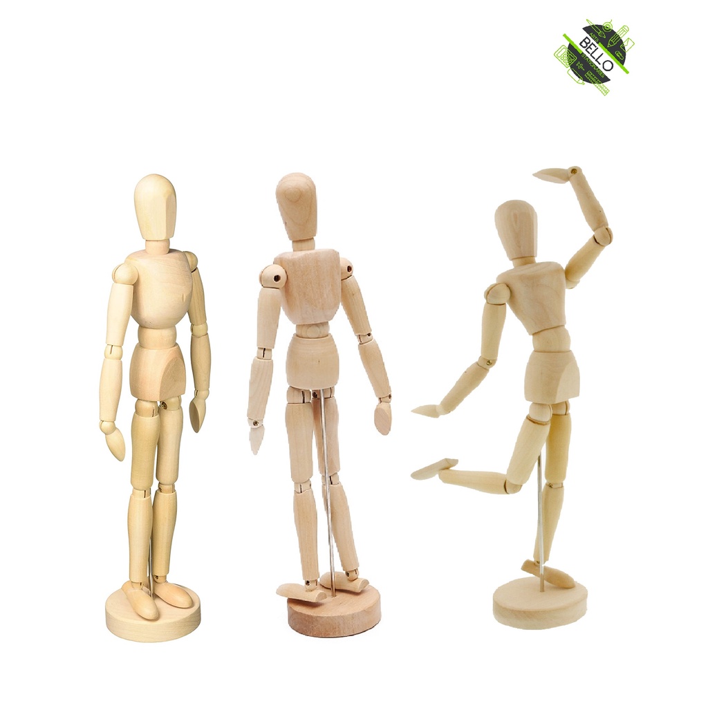 Wooden Human Mannequin/Manikin (14cm/20cm/30cm/40cm) Shopee Malaysia