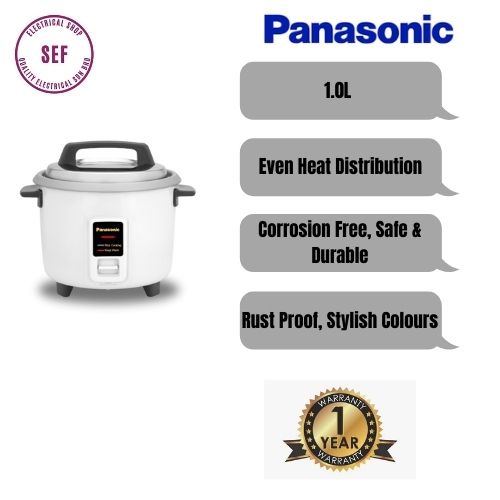 PANASONIC RICE COOKER 1.0L SRE10A (WHITE) Shopee Malaysia