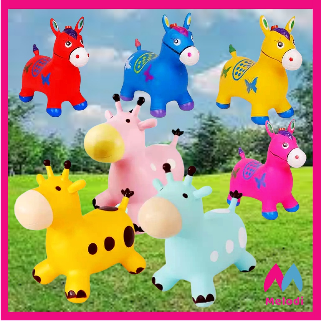 😍READY STOCK😍 Children Kids RideOn Inflatable Bouncing Jumping Animal