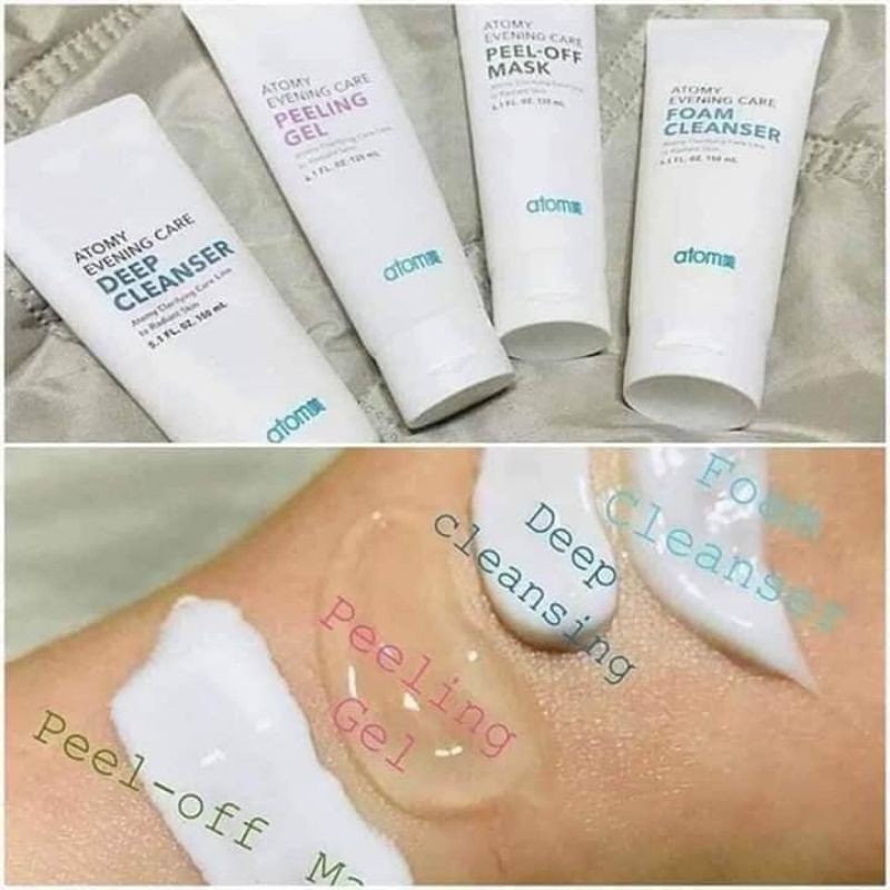 Atomy Evening care 4pcs Set ( Beauty SkinCare Set ) Deep, Foam ,Peeling
