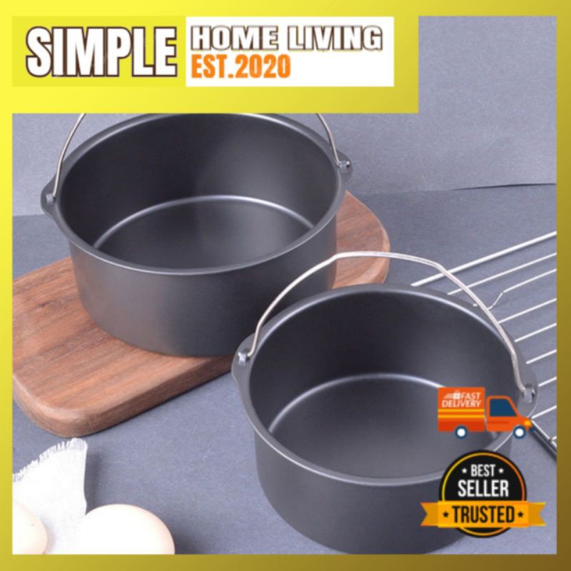 [MUST HAVE] Air Fryer Baking Pan Nonstick Carbon Steel Fried Chicken