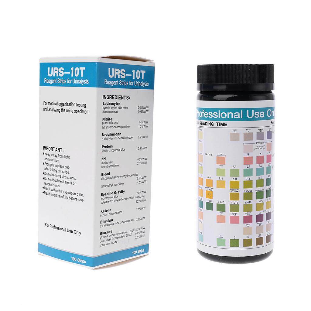 [MD Keto] 100 pcs Urine Test Strips URS10T Leukocytes, Nitrite
