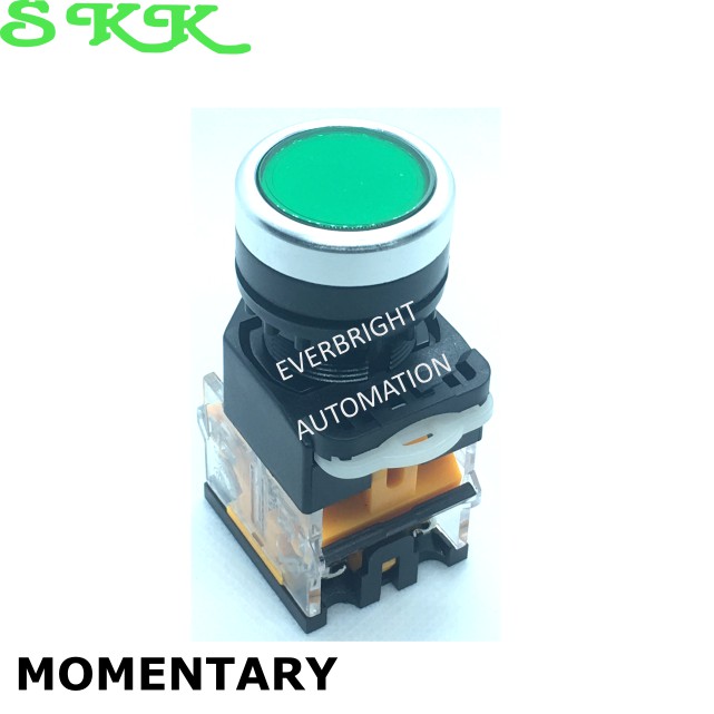 22mm LA38 Round Momentary Non-Latching Self Reset Push Button 1NO 1NC