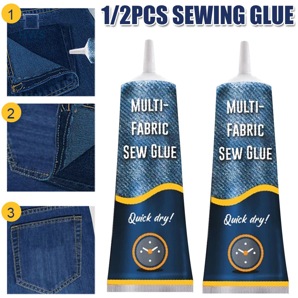 Stitch Liquid Multiuse Fabric Adhere Fast Tack Dry Sew Glue Jeans