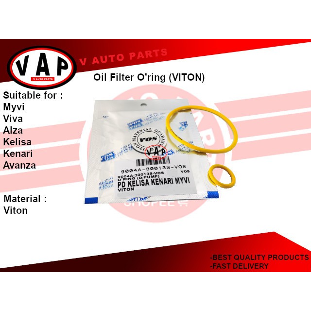 Perodua Viva / Myvi / Alza / Kelisa / Kenari / Avanza Oil Pump / Oil Filter O'ring Set (VITON