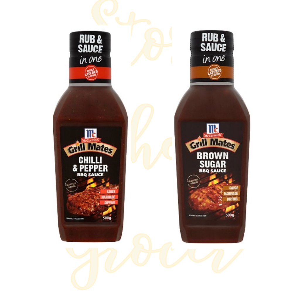 McCormick Grill Mates BBQ Sauce 500g [ Chili & Pepper / Brown Sugar