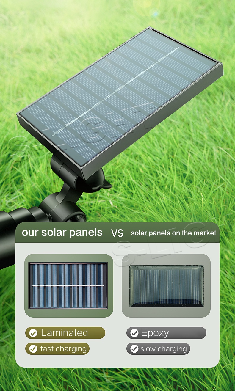 Solar Lamp Outdoor Lawn Lamp Garden Lamp Ground Plug 7 LED Solar Spot