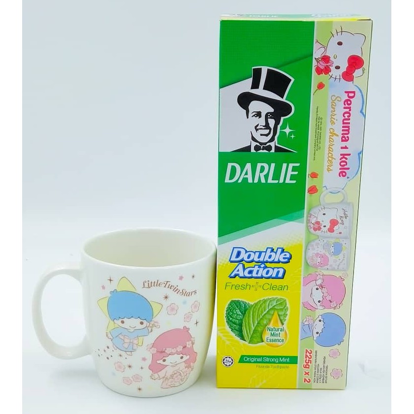 DARLIE ToothPaste Twinpack FREE Mug SANRIO (Hello Kitty,Little Twin Stars,Just Chillax,Summer
