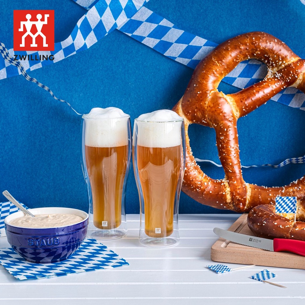 ZWILLING® SORRENTO Borosilicate Double Wall Beer Glasses 400ml, 2pc