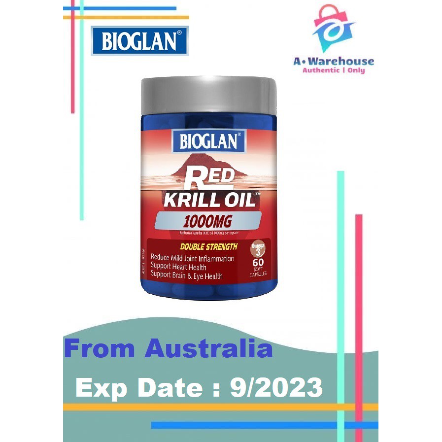 Bioglan Red Krill Oil 1000mg (60 capsules) Shopee Malaysia