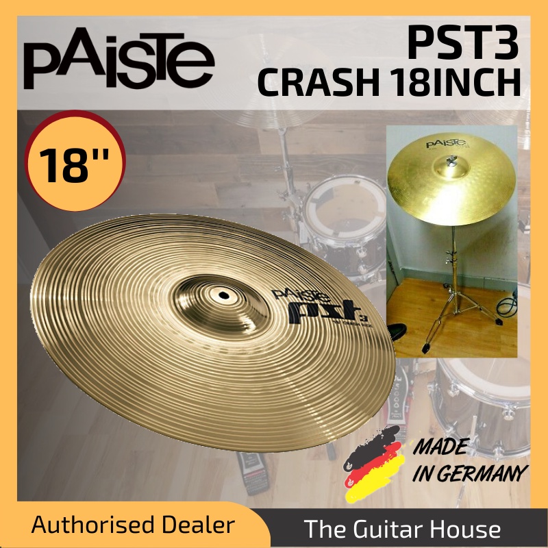 Paiste 18" PST 3 Crash/Ride Cymbal 18 inch (PST3) Shopee Malaysia