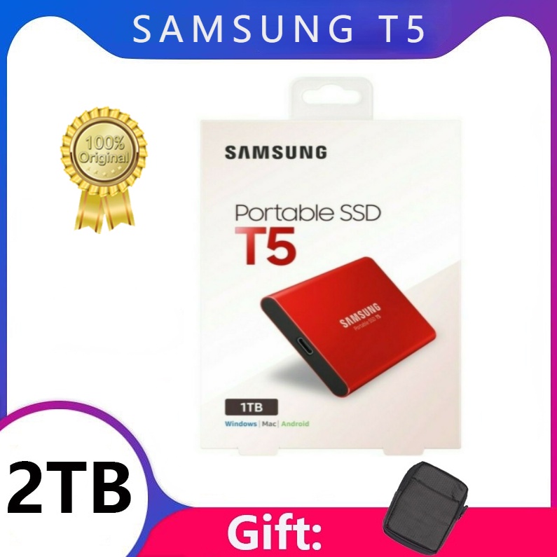 samsung T5 portable SSD 250GB 500GB 1TB 2TB USB3.1 External Solid State Drives USB 3.1 Gen2 and
