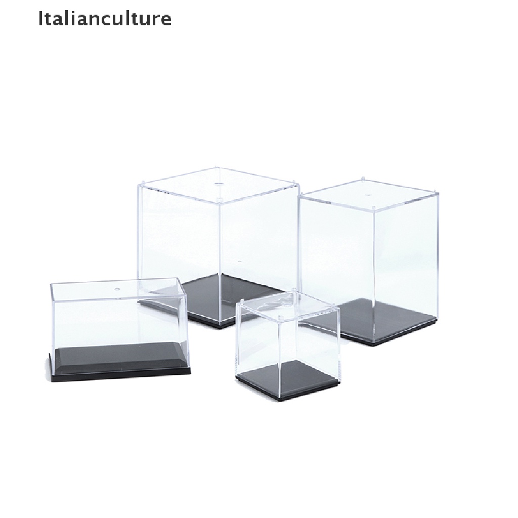 Italianculture Acrylic Plastic Display Case Box Clear Dustproof