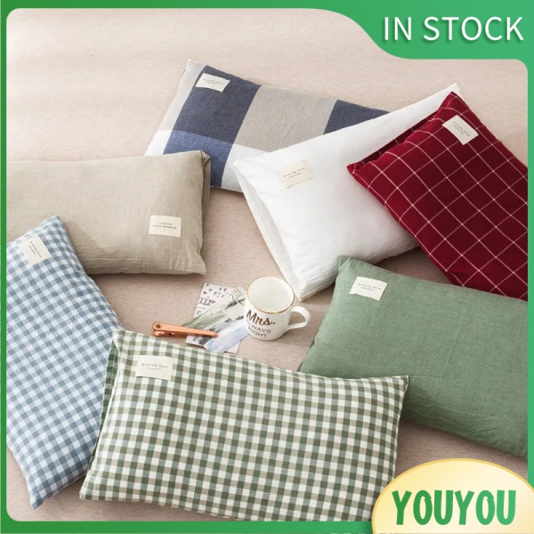 A pair of pure cotton 100 cotton pillow case 40x60 children's pillow