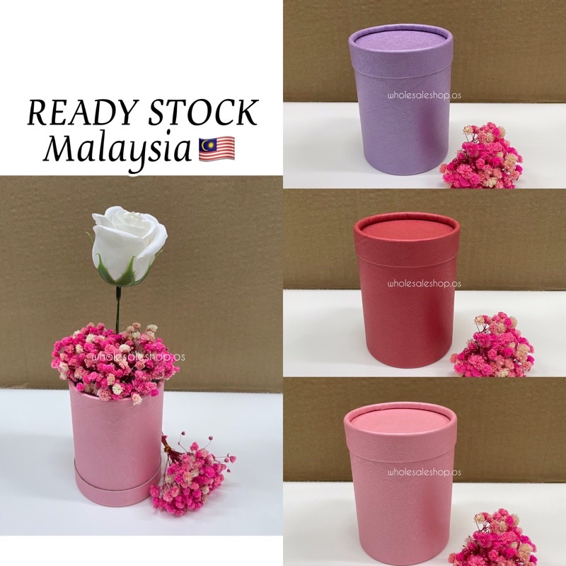 READY.S⚡️9.5cm Flower Box Cute Size Mini Round Flower Box Round Box