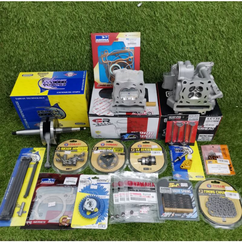 PACKAGE CRANKSHAFT LC135 4S / 5S / Y15ZR SPEC 63MM JET 4MM YAMAHA COMBO