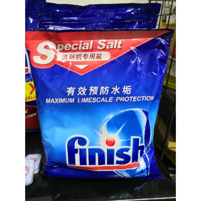 (Malaysia Ready stock)Finish Dishwasher Special Salt (2kg)/Rinse Aid