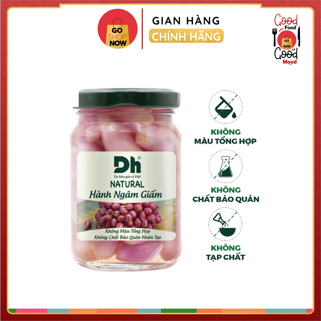 [DHFoods] Natural Onion Soaked In Vinegar Weight 150 Grams