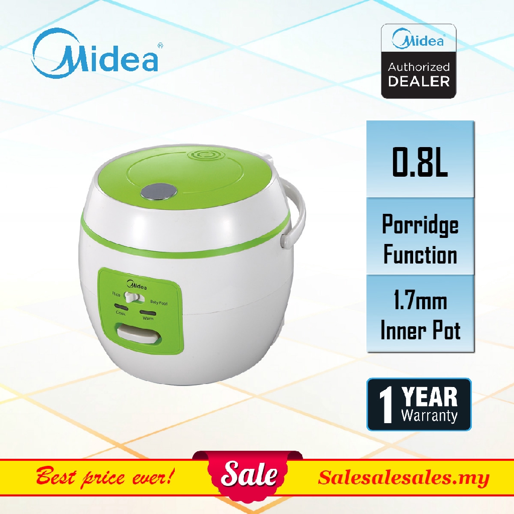 Midea 0.8L MB07 Mini Baby Rice Cooker with Porridge Function Shopee