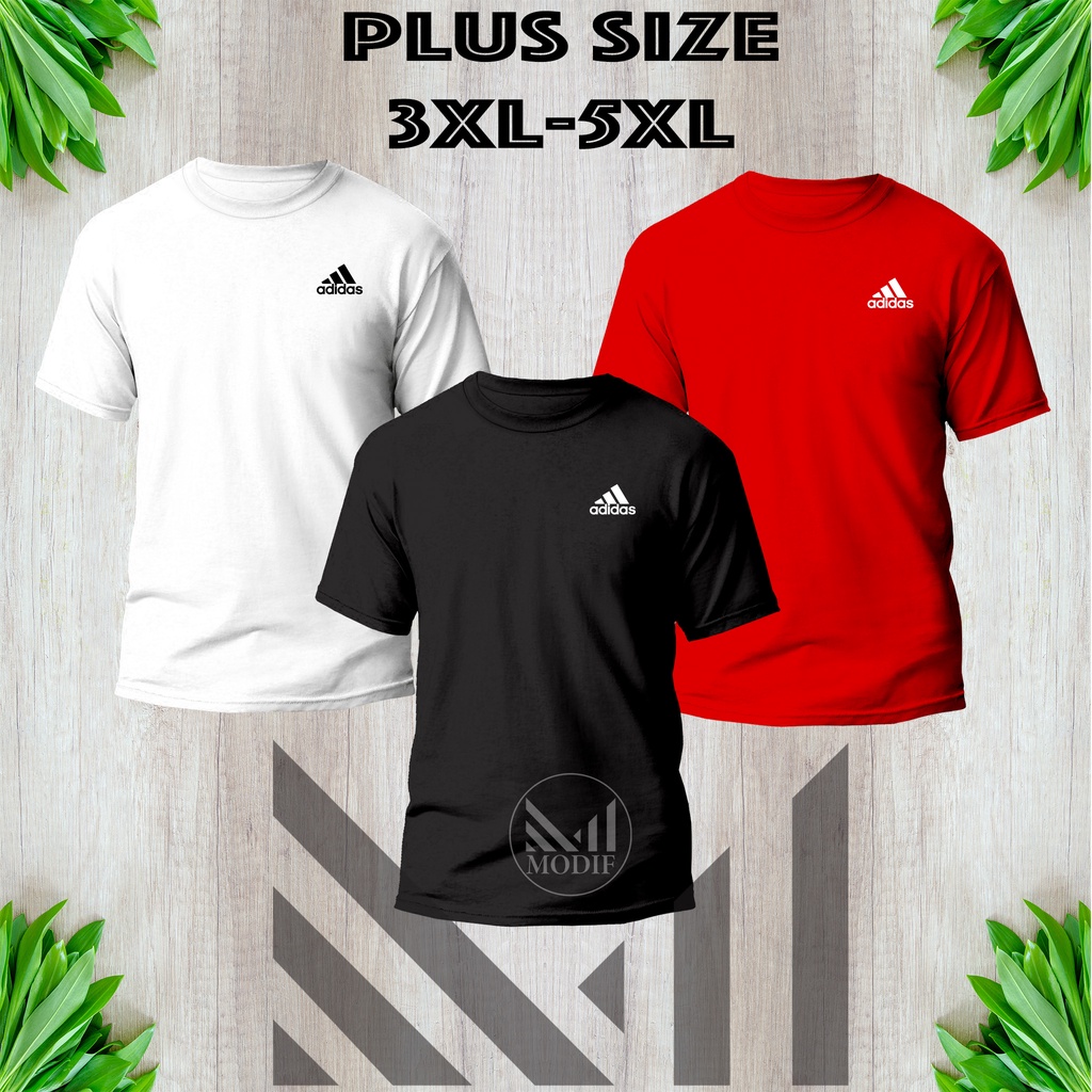 (Ready Stock) AD Big Size Tshirt " 100 Cotton Unisex Round Neck short