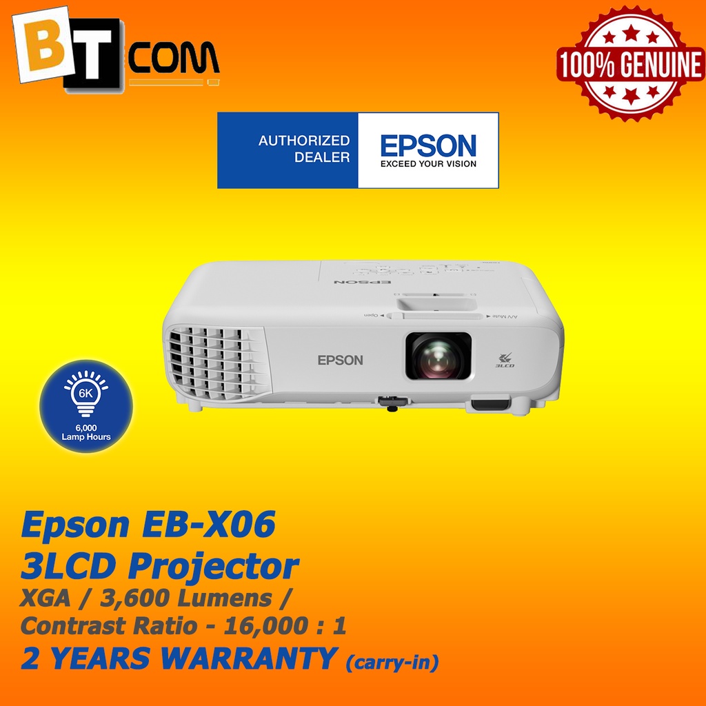 Epson EBX06 XGA 3LCD Projector Shopee Malaysia