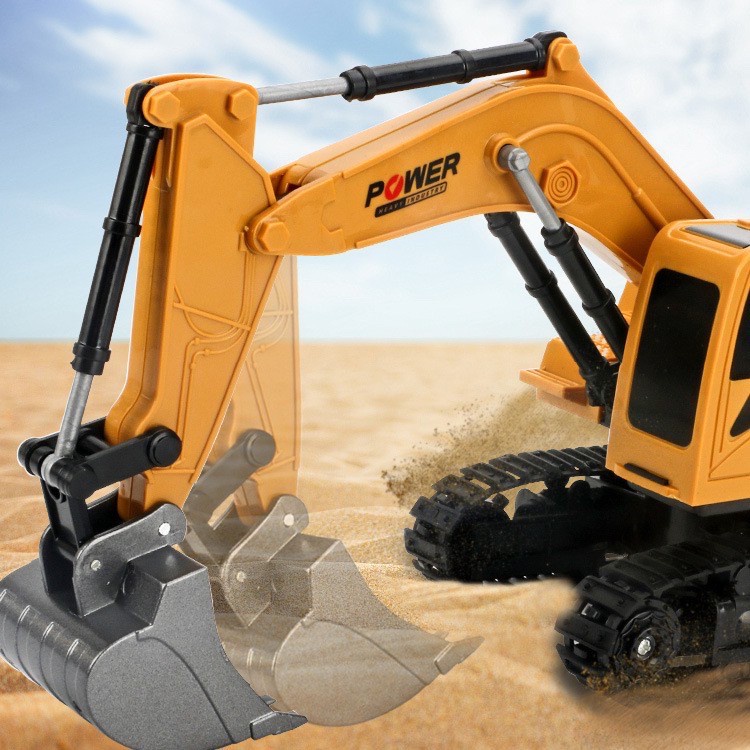 RC Alloy Excavator 124 Size Remote Control Digger DIECAST Shopee