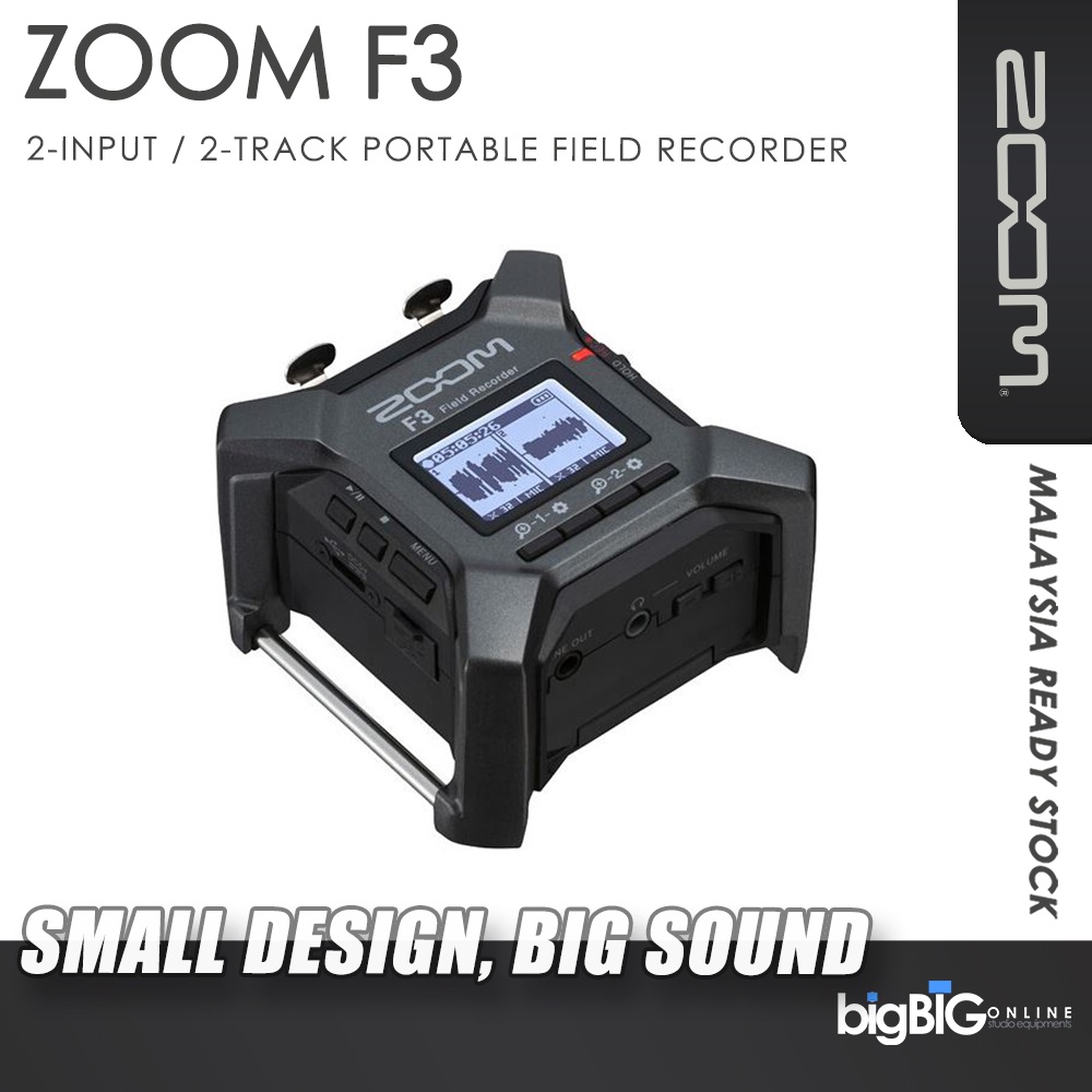 Zoom F3 2Input / 2Track Portable Field Recorder Shopee Malaysia