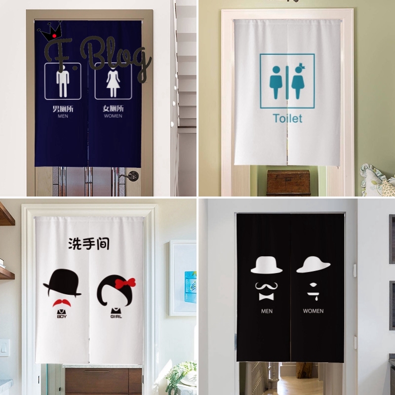 Thickened Cloth Toilet Door Curtain Partition Curtain Half Curtain Toilet Toilet Feng Shui
