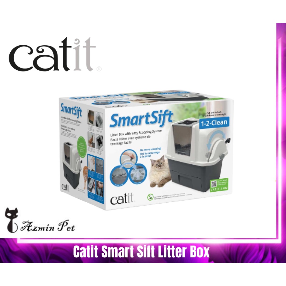 Catit Smart Sift Sifting Litter Box / Cat Litter Pan Shopee Malaysia