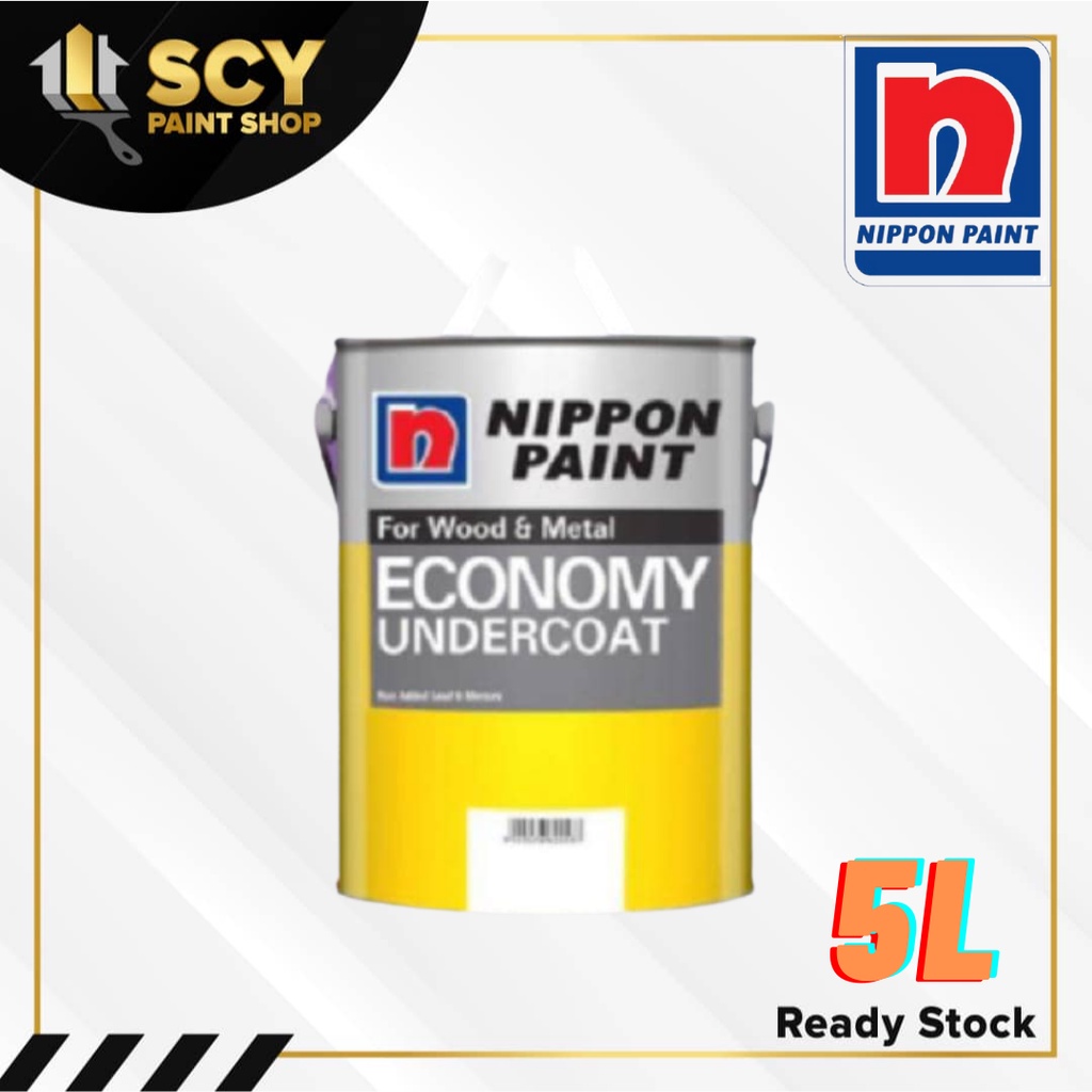 NIPPON PAINT Economy Undercoat 5L /Primer/Undercoat Besi /For Metal