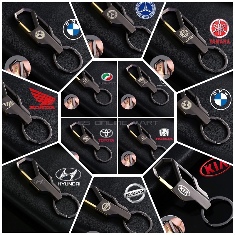 New Car Logo keychain Car Keychain Creative Alloy Metal Keyring