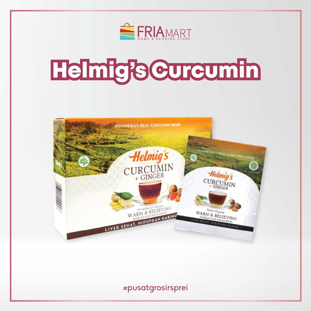 Helmigs Curcumin+Ginger Contents 10 sachets 18gr Temulawak Herbal