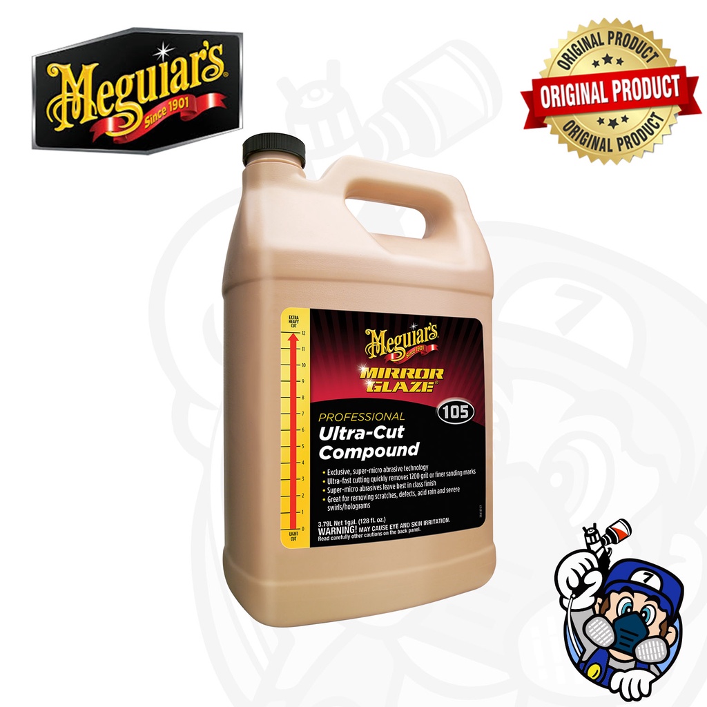 MEGUIAR'S Mirror Glaze Ultra Cut Compound M 105 (1 Gallon) Shopee