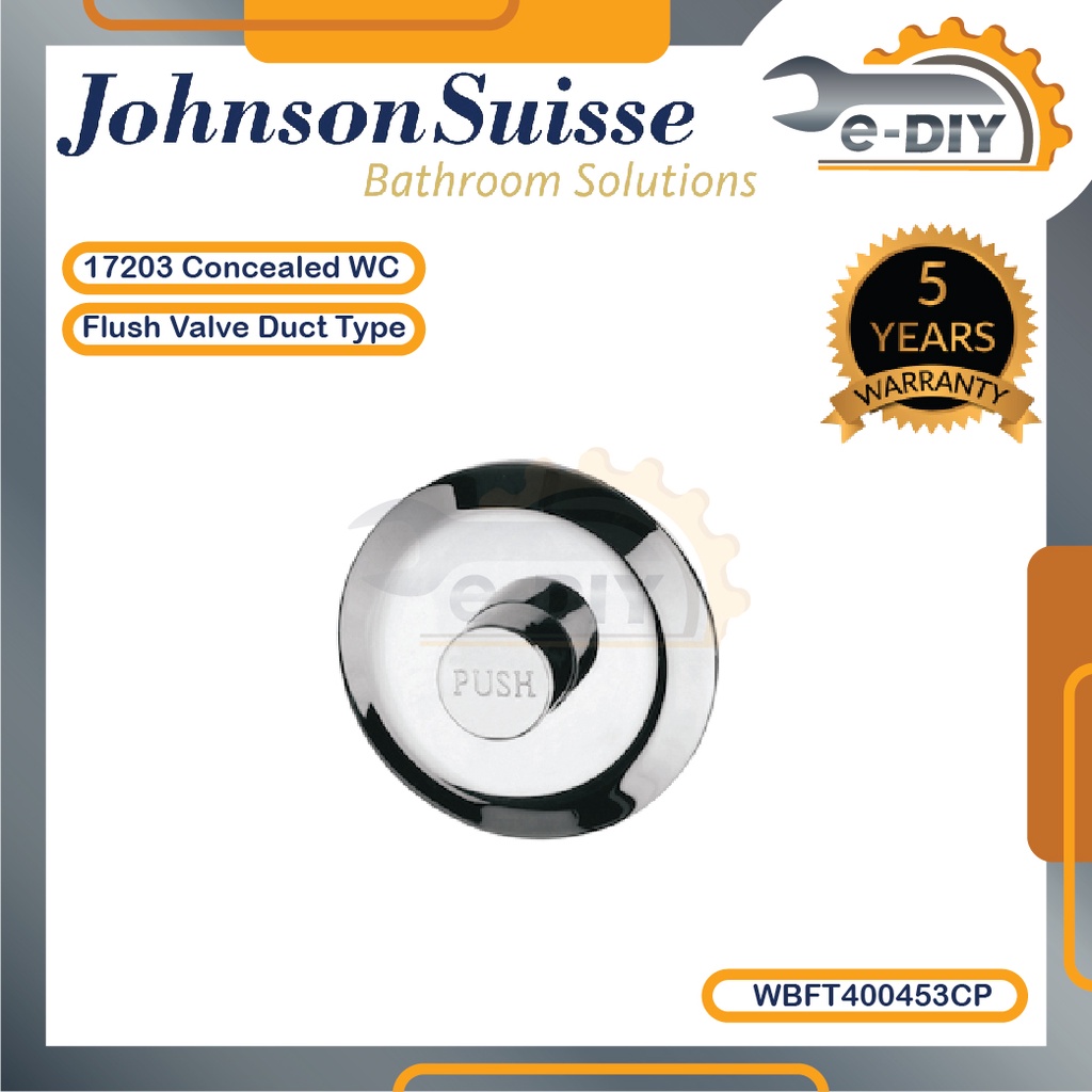 Johnson Suisse 17203 Concealed WC Flush Valve Duct Type WBFT400453CP