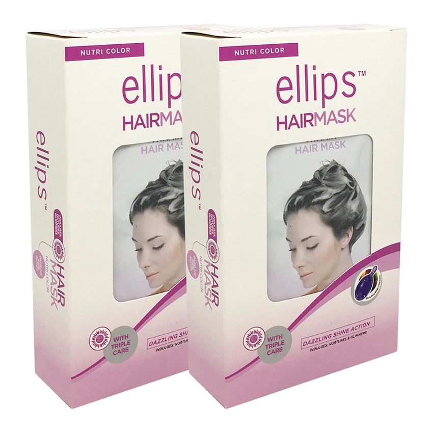 Ellips Hair Mask Nutri Color with Triple Care Formulation 20g (8