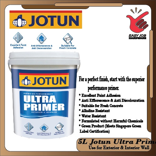 5L Jotun Paint Ultra Primer Wall Sealer Exterior & Interior Dinding