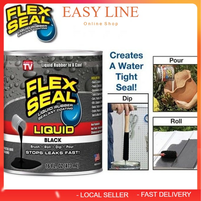 💥POST EMCO💥 Flex Seal Liquid Rubber Sealant Coating Black/White Color
