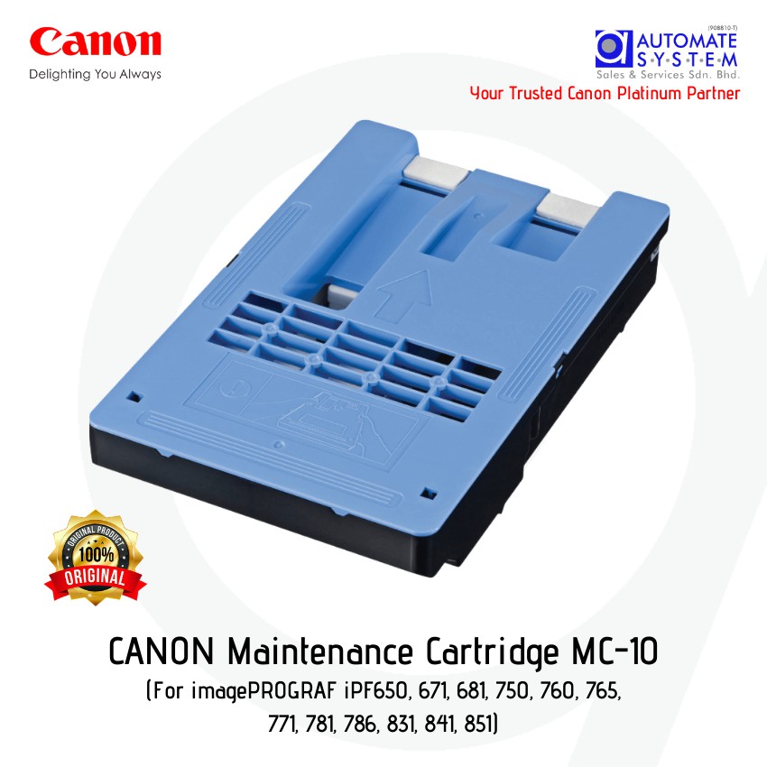 Canon Maintenance Cartridge MC10 iPF Series iPF650, 671, 681, 750