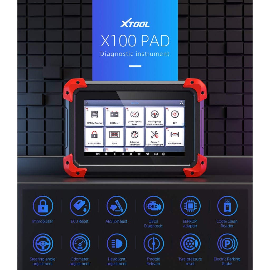 XTOOL X100 PAD Key Programmer professional OBD2 Auto scanner diagnostic