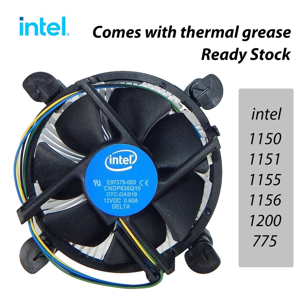 Intel Cpu Cooler Aluminum Heatsink for Intel Core I3/i5/i7 Socket