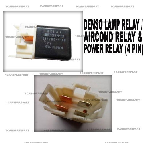 DENSO LAMP RELAY AIRCOND RELAY & POWER RELAY 0567009160 (4PIN