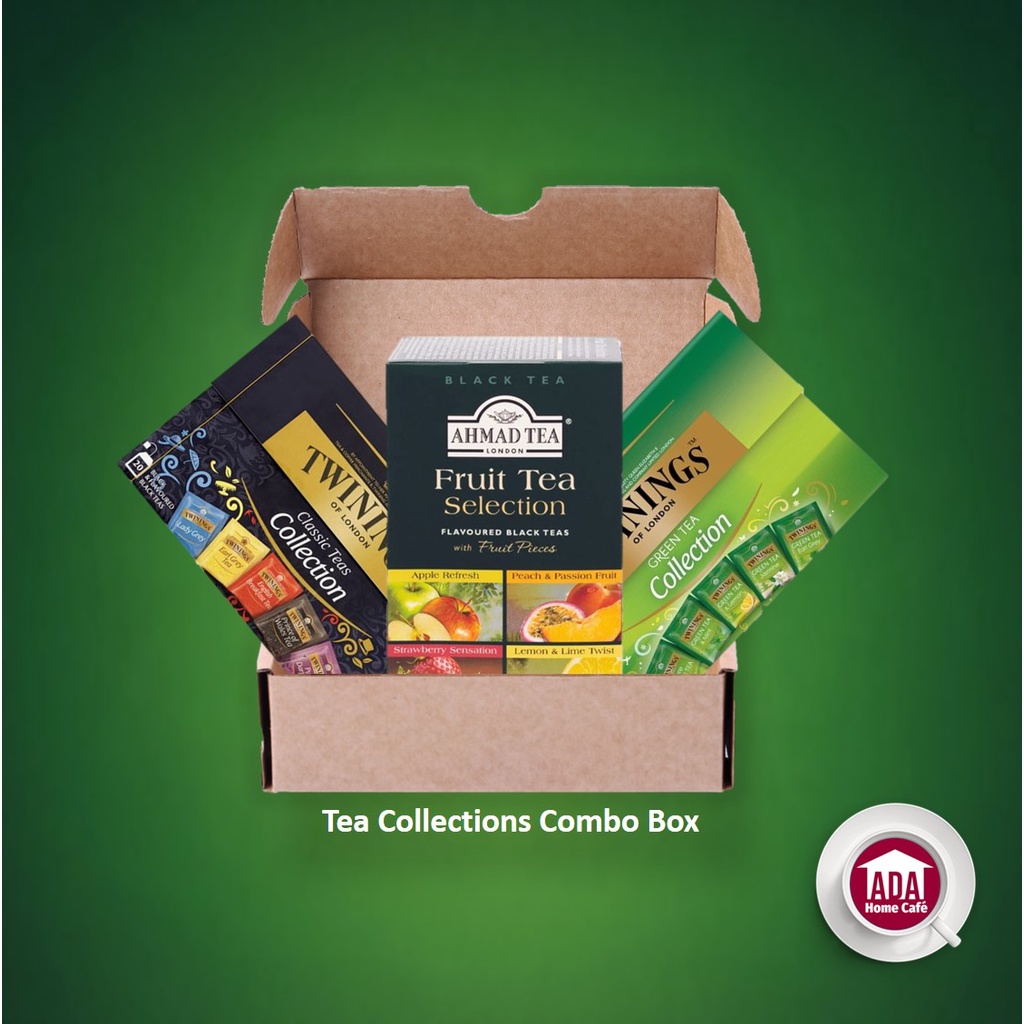 Tea Collections Combo Box (Ahmad Tea Fruit Tea, Twinings Green Tea