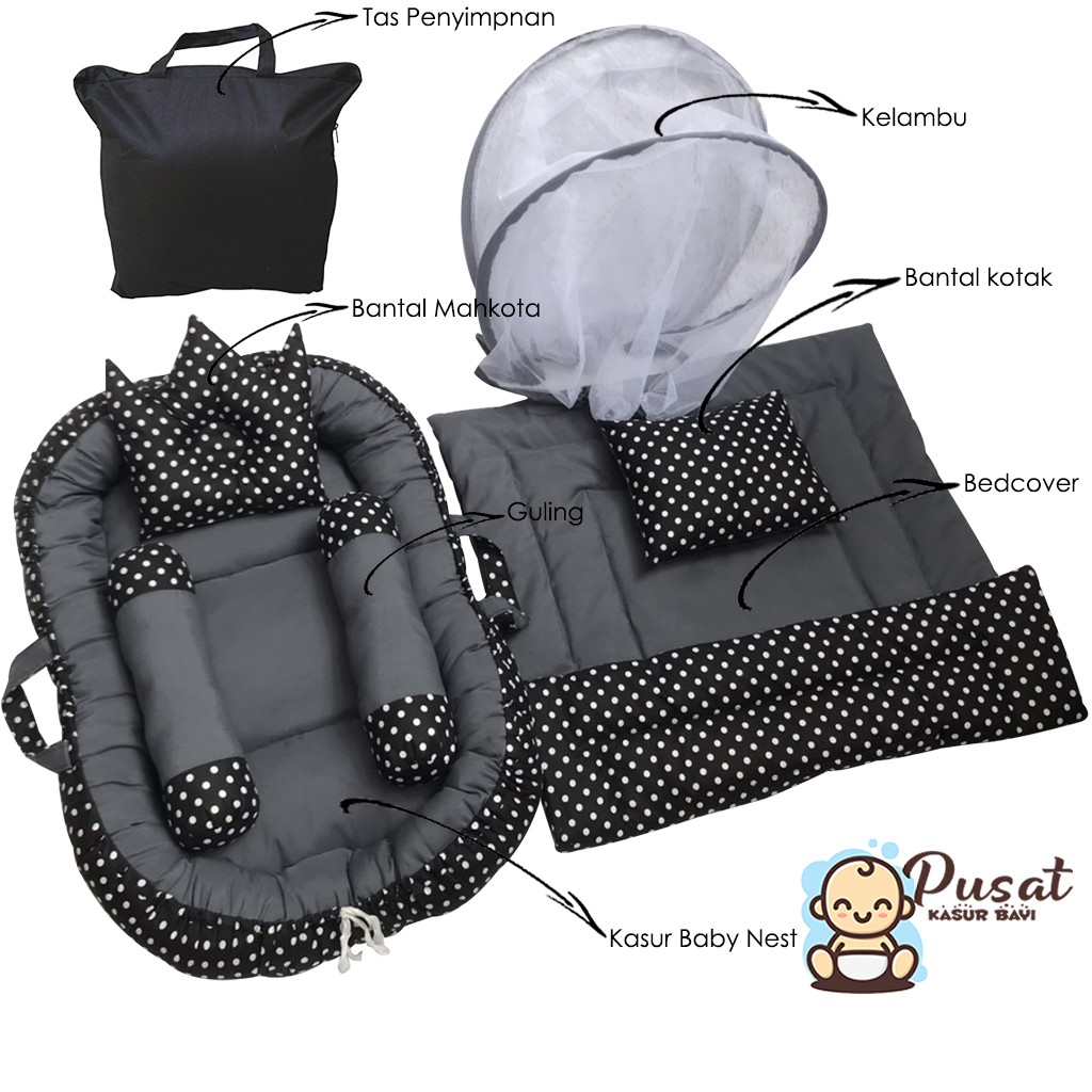 Baby NEST Mattress FREE BABY Bolster Pillow/BABY Bed/Boat BABY Mattress