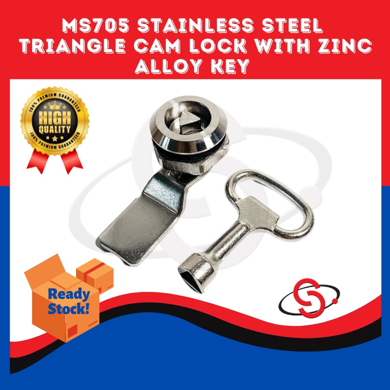 SCM MS705 Stainless Steel Triangular Cam Lock with Zinc Alloy Key Door