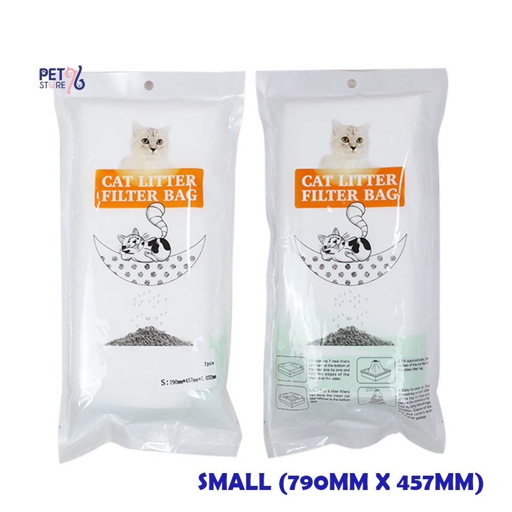[6+1] 🇲🇾Stock Cat Litter Filter Bag Portable Hygienic Drawstring